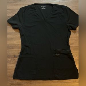 Women’s black Jaanuu scrub top size M
